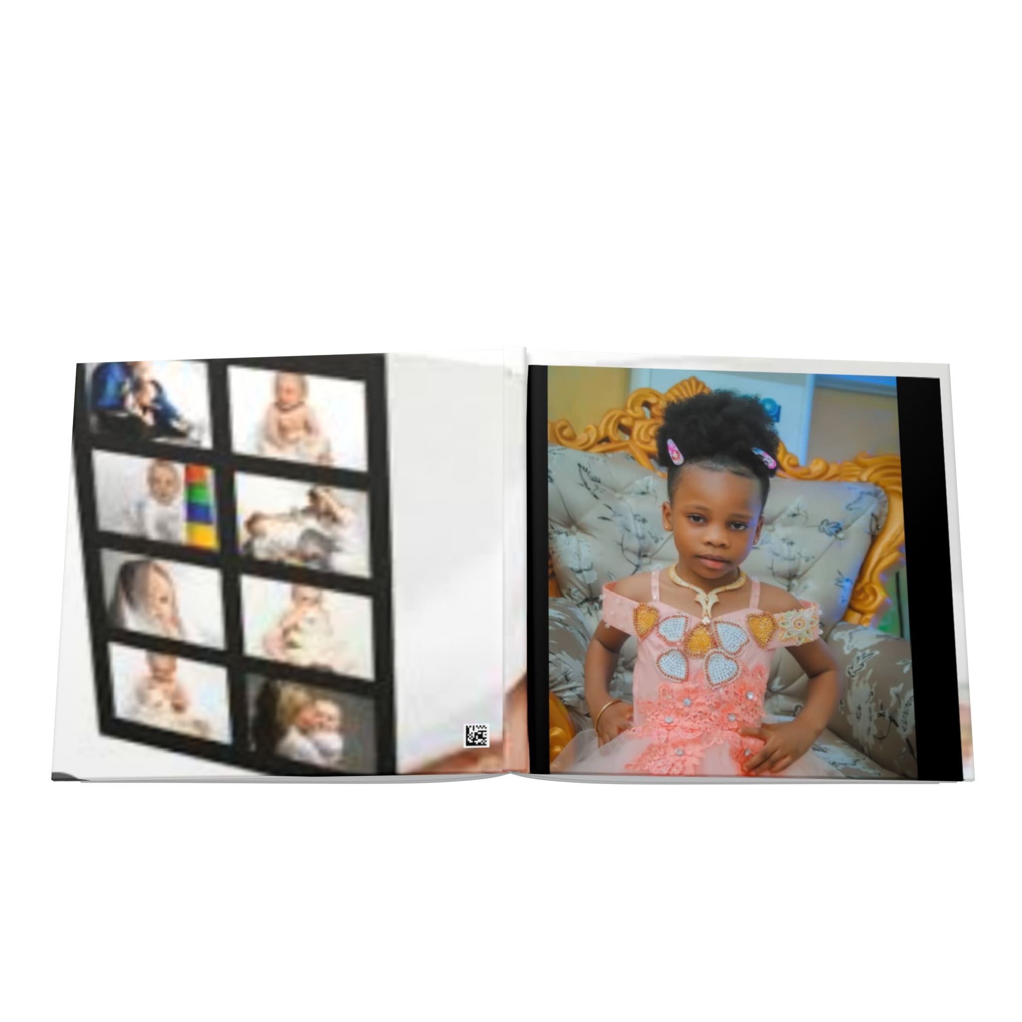 Baby Memory Hardcover Photo Book — Personalized Baby Photo Album for New Parents & Baby Shower Gift