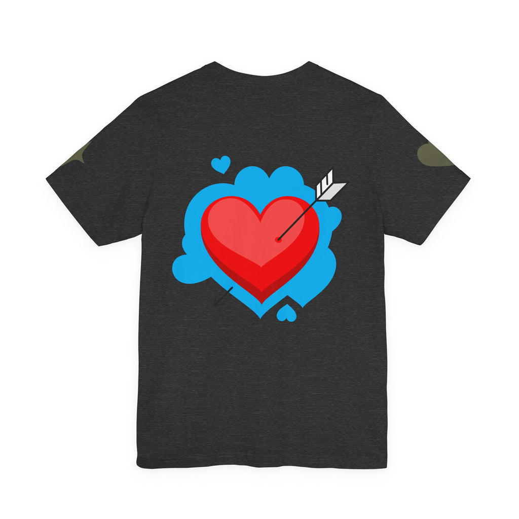 Cherry Life Tee — Cute Cherry & Heart Graphic Short Sleeve Shirt