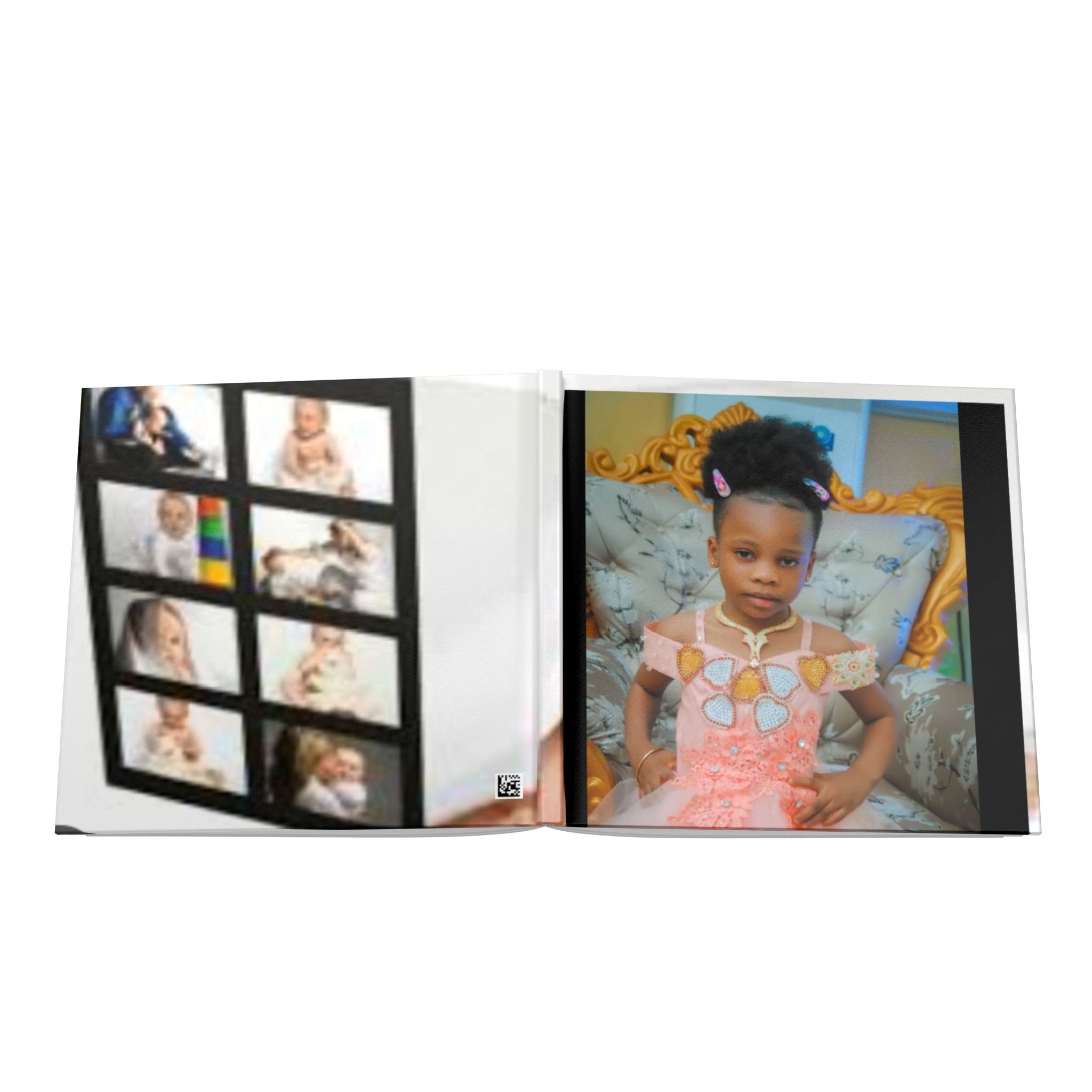Baby Memory Hardcover Photo Book — Personalized Baby Photo Album for New Parents & Baby Shower Gift