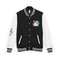 Letterman Jacket — Retro 'Step Back, The World Is Growing' Graphic